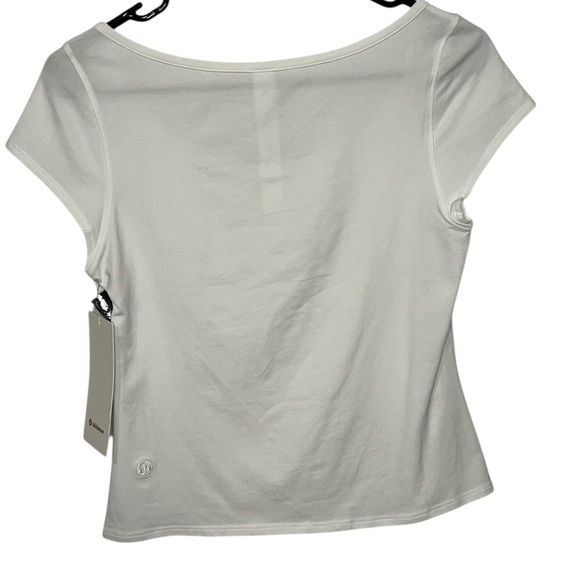 lululemon athletica Classic White Short Sleeve Top - Picture 2 of 3